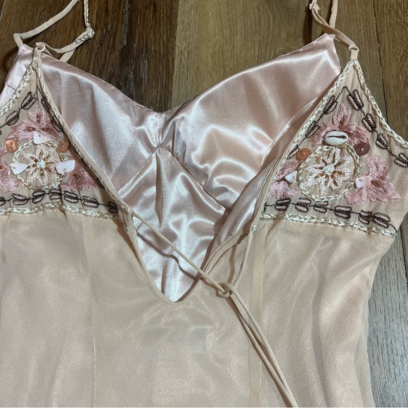 Vintage 100% Silk Beaded Dress Vintage Beaded Dress Sue Wong Dress Shell Mermaid - Picture 17 of 17